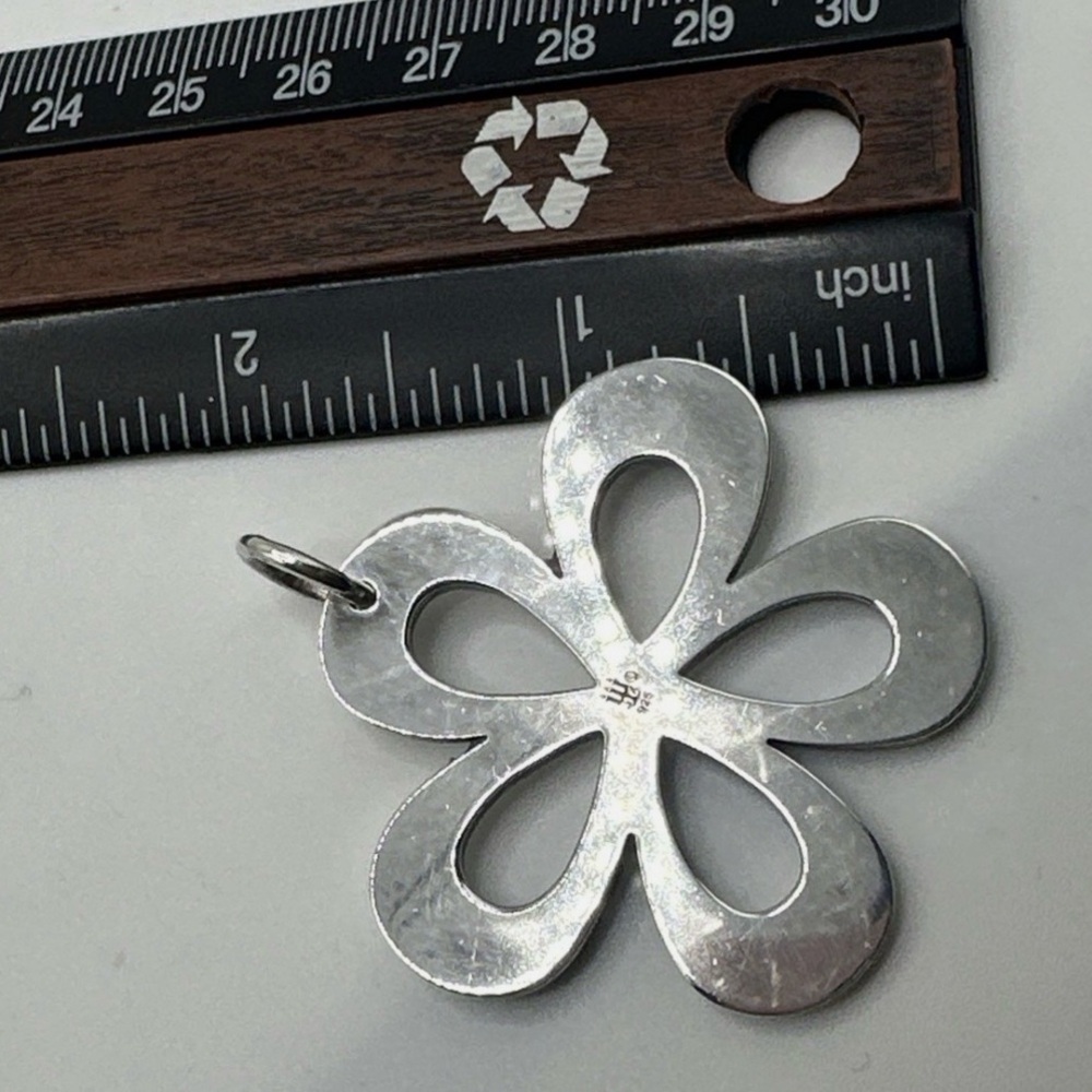 James Avery Silver Flower Pendant Necklace - Picture 4 of 5